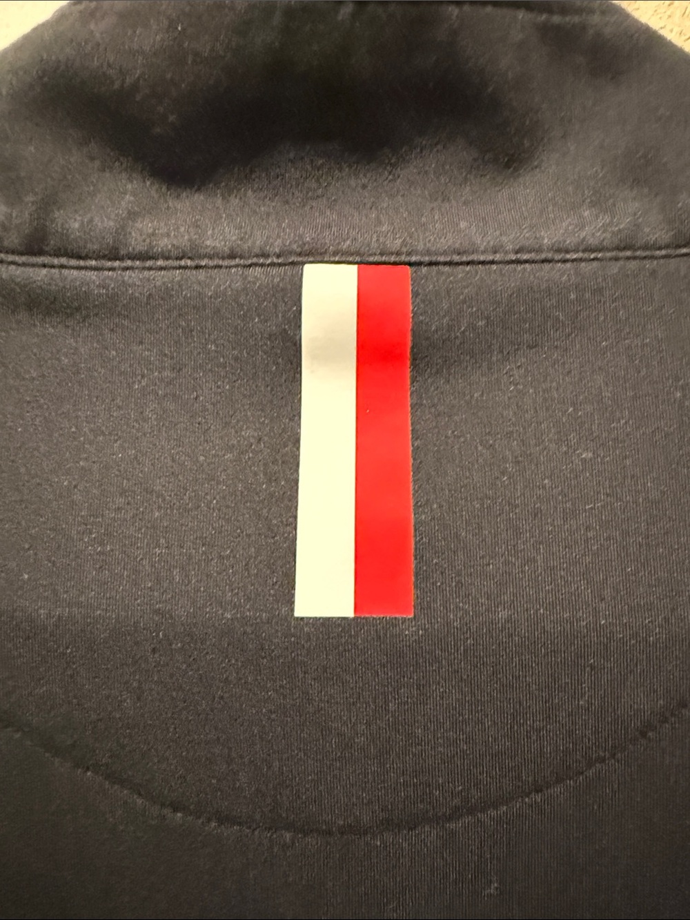 Rhoback Black Quarter-Zip Pullover w Block O-  THE OHIO STATE BUCKEYES - sz L - Picture 4 of 5
